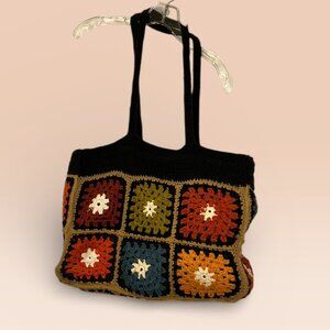 au printemps paris france all crochet blanket large tote bag